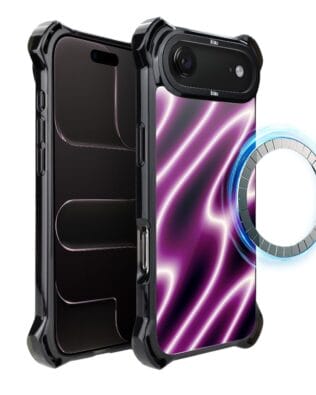 Etui do iPhone Air IBIZU DropGuard Ultra z MagSafe, Twilight Dreams, Neonowa fala