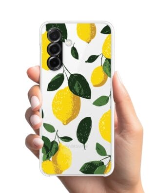 Etui do Samsung Galaxy A26 5G przeźroczyste, silikonowe Flexi, Italian Summer, Cytrynowe
