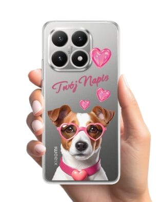Etui do Xiaomi 15T przeźroczyste, silikonowe Flexi, Puppy Love, pies rasy Jack Russell Terrier