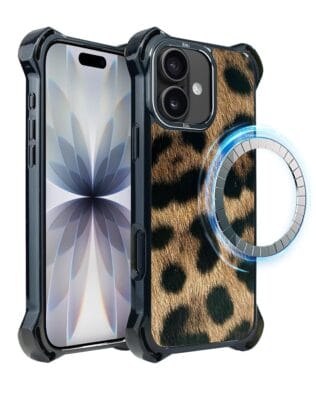 Etui do iPhone 17 IBIZU DropGuard Ultra z MagSafe, Zew Natury, Lampart