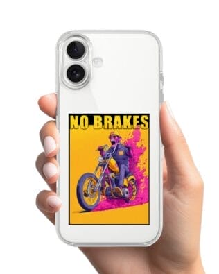 Etui do iPhone 17 przeźroczyste, silikonowe Flexi, Bikers, Motocyklem przez świat