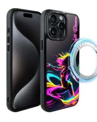 Etui do iPhone 15 Pro IBIZU DropGuard Matt z MagSafe, #ElectroMove, Taneczny rytm