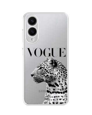 Etui do Samsung Galaxy S25 Edge przeźroczyste, silikonowe Flexi, Positive Vibes, Tygrys Vogue