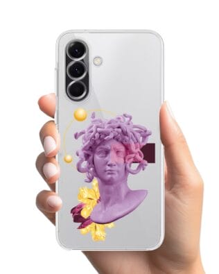 Etui do Samsung Galaxy A56 5G przeźroczyste, silikonowe Flexi, antyczna figura