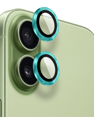 Metalowa osłona obiektywu aparatu ze szkła hartowanego 9H do iPhone 17, 1 zestaw, berylowa zieleń