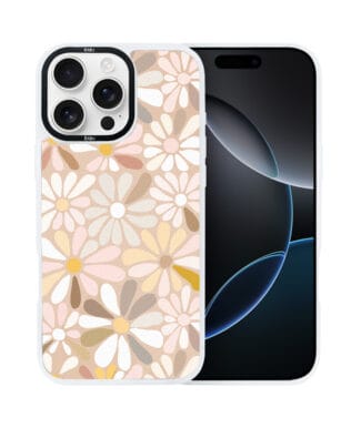 Etui do iPhone 16 Pro IBIZU DropGuard Matt z MagSafe, Boho, Kwiaty vintage