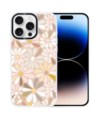 Etui do iPhone 14 Pro Max IBIZU DropGuard Matt z MagSafe, Boho, Kwiaty vintage