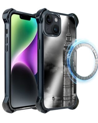 Etui do iPhone 14 Plus IBIZU DropGuard Ultra z MagSafe, Noir City, Big Ben