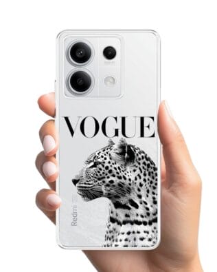 Etui do Xiaomi Redmi Note 13 Pro 5G przeźroczyste, silikonowe Flexi, Positive Vibes, Tygrys Vogue