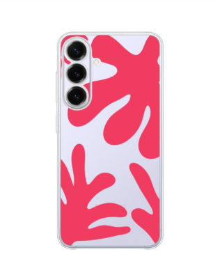 Etui do Samsung Galaxy S25 FE przeźroczyste, silikonowe Flexi, Summer Patterns, liście kwiatów