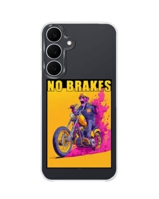 Etui do Samsung Galaxy S25 FE z MagSafe przeźroczyste, silikonowe Flexi, Bikers, Motocyklem przez świat