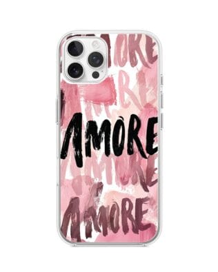 Etui do iPhone 12 Pro przeźroczyste, silikonowe Flexi, Positive Vibes, Amore Amore