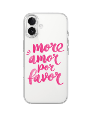 Etui do iPhone 17 przeźroczyste, silikonowe Flexi, Positive Vibes, More amore per favore