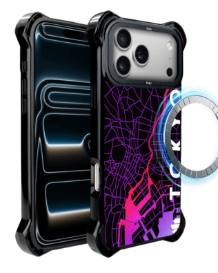 Etui do iPhone 17 Pro Max IBIZU DropGuard Ultra z MagSafe, mapy świata, Tokyo