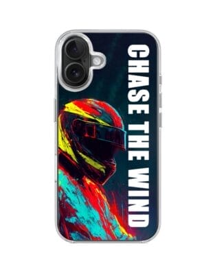 Etui do iPhone 17 z MagSafe przeźroczyste, silikonowe Flexi, Bikers, Chase The Wind