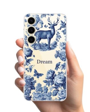 Etui do Samsung Galaxy S25 przeźroczyste, silikonowe Flexi, Mystic, Dream Deer