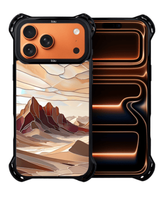 Etui do iPhone 17 Pro Max IBIZU DropGuard Ultra z MagSafe, Barwy Szkła, Pustynny spokój