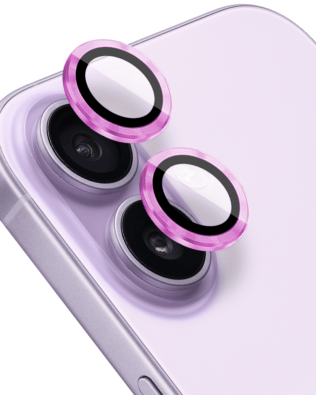 Metalowa osłona obiektywu aparatu ze szkła hartowanego 9H do iPhone 17, 1 zestaw, różowa