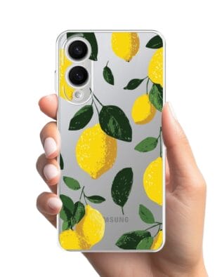 Etui do Samsung Galaxy S25 Edge przeźroczyste, silikonowe Flexi, Fioletowe Bratki