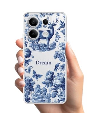 Etui do Xiaomi Redmi Note 13 Pro 5G przeźroczyste, silikonowe Flexi, Mystic, Dream Deer