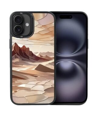 Etui do iPhone 16 IBIZU DropGuard Matt z MagSafe, Barwy Szkła, Pustynny spokój