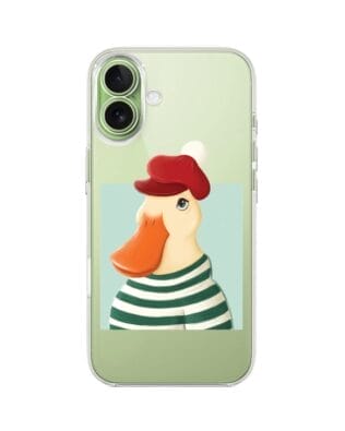 Etui do iPhone 17 przeźroczyste, silikonowe Flexi, kaczuszka