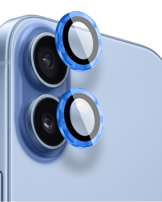 Metalowa osłona obiektywu aparatu ze szkła hartowanego 9H do iPhone 17, 1 zestaw, granatowa