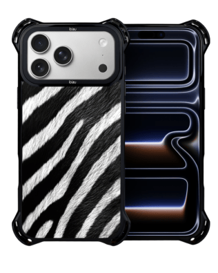 Etui do iPhone 17 Pro IBIZU DropGuard Ultra z MagSafe, Zew Natury, Zebra