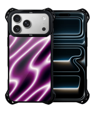 Etui do iPhone 17 Pro IBIZU DropGuard Ultra z MagSafe, Twilight Dreams, Neonowa fala