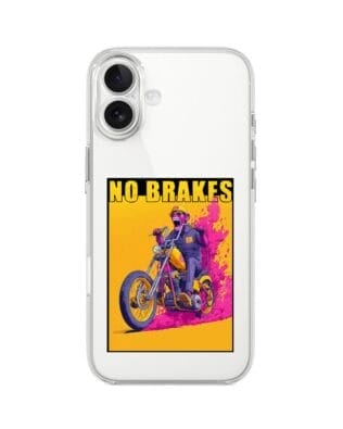 Etui do iPhone 17 przeźroczyste, silikonowe Flexi, Bikers, Motocyklem przez świat