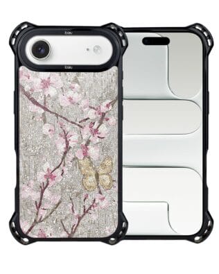 Etui do iPhone Air IBIZU DropGuard Ultra z MagSafe, Modern Classics, Mozaika kwitnącej wiśni