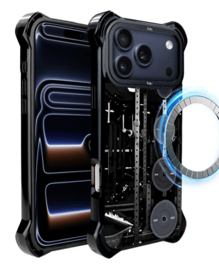 Etui do iPhone 17 Pro Max IBIZU DropGuard Ultra z MagSafe, #Move, Stacja żelazo