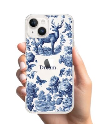 Etui do iPhone 14 przeźroczyste, silikonowe Flexi, Mystic, Dream Deer