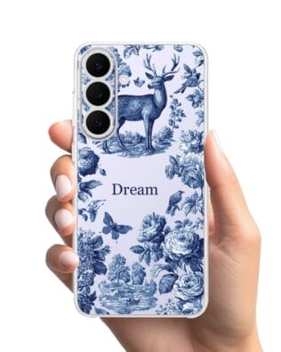 Etui do Samsung Galaxy S25 FE przeźroczyste, silikonowe Flexi, Mystic, Dream Deer
