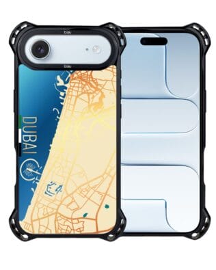 Etui do iPhone Air IBIZU DropGuard Ultra z MagSafe, mapy świata, Dubai