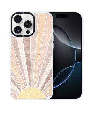 Etui do iPhone 16 Pro IBIZU DropGuard Matt z MagSafe, Boho, Wschód słońca