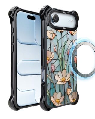 Etui do iPhone Air IBIZU DropGuard Ultra z MagSafe, Barwy Szkła, Szept kwiatów polnych