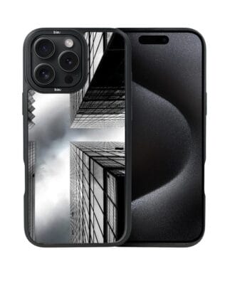 Etui do iPhone 15 Pro IBIZU DropGuard Matt z MagSafe, Noir City, Drapacze chmur