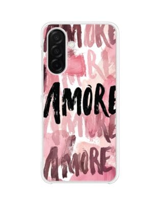 Etui do Samsung Galaxy A26 5G z MagSafe przeźroczyste, silikonowe Flexi, Positive Vibes, Amore Amore