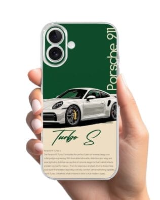 Etui do iPhone 17 przeźroczyste, silikonowe Flexi, Szybkie Auta, Elegancja 911
