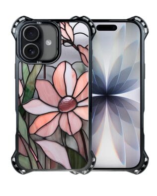 Etui do iPhone 17 IBIZU DropGuard Ultra z MagSafe, Barwy Szkła, Różowa magnolia