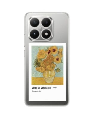 Etui do Xiaomi 15T przeźroczyste, silikonowe Flexi, słoneczniki Van Gogh