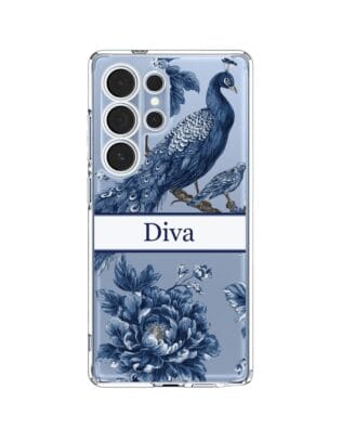 Etui do Samsung Galaxy S25 Ultra przeźroczyste, silikonowe Flexi, Mystic, Diva Peacock