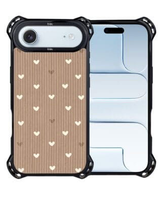 Etui do iPhone Air IBIZU DropGuard Ultra z MagSafe, Boho, Pudrowe serca