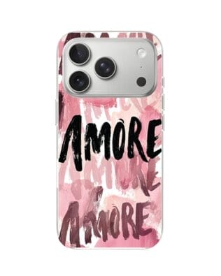 Etui do iPhone 17 Pro Max z MagSafe przeźroczyste, silikonowe Flexi, Positive Vibes, Amore Amore