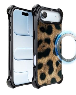 Etui do iPhone Air IBIZU DropGuard Ultra z MagSafe, Zew Natury, Lampart