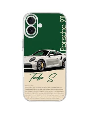 Etui do iPhone 17 przeźroczyste, silikonowe Flexi, Szybkie Auta, Elegancja 911