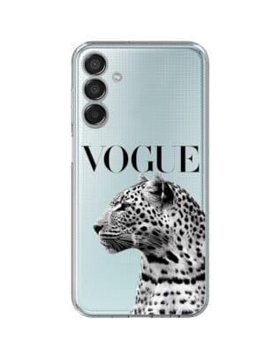 Etui do Samsung Galaxy M15 5G przeźroczyste, silikonowe Flexi, Positive Vibes, Tygrys Vogue