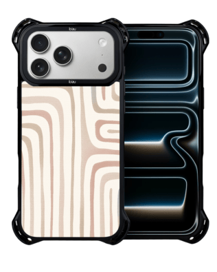 Etui do iPhone 17 Pro IBIZU DropGuard Ultra z MagSafe, Boho, Geometryczne linie