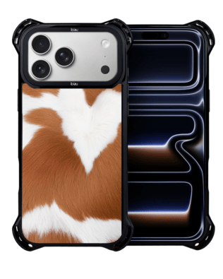 Etui do iPhone 17 Pro IBIZU DropGuard Ultra z MagSafe, Zew Natury, Alpejska krowa